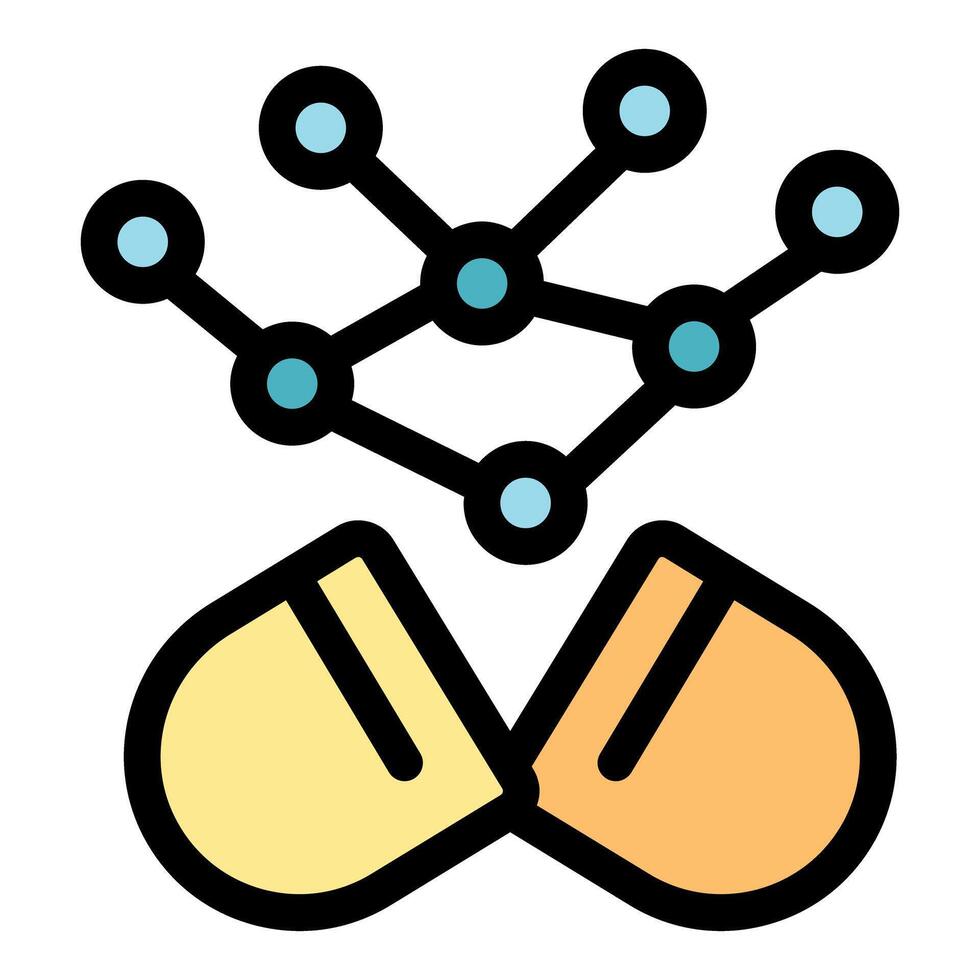 Open capsule releasing connected molecule network, innovative drug discovery vector