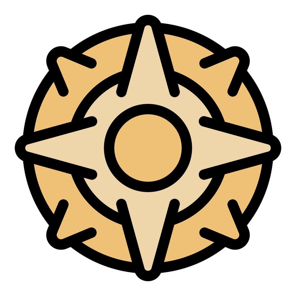 Fantasy navigation compass guiding through magical adventures and quests vector