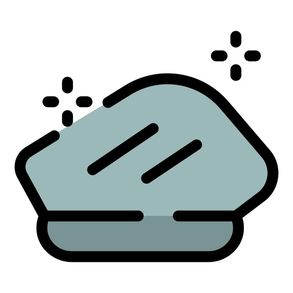 Sparkling clean sponge for dishwashing and hygiene vector
