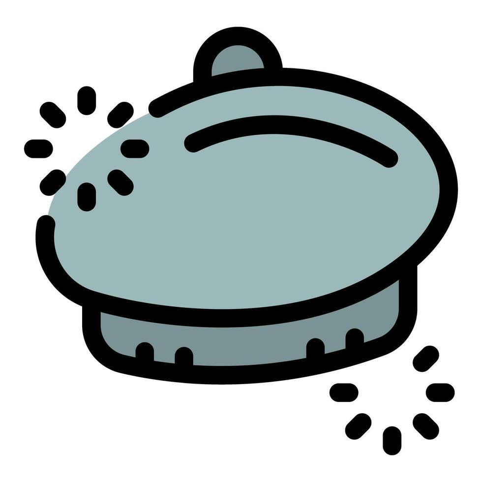 Stylish beret icon representing french fashion and culture vector