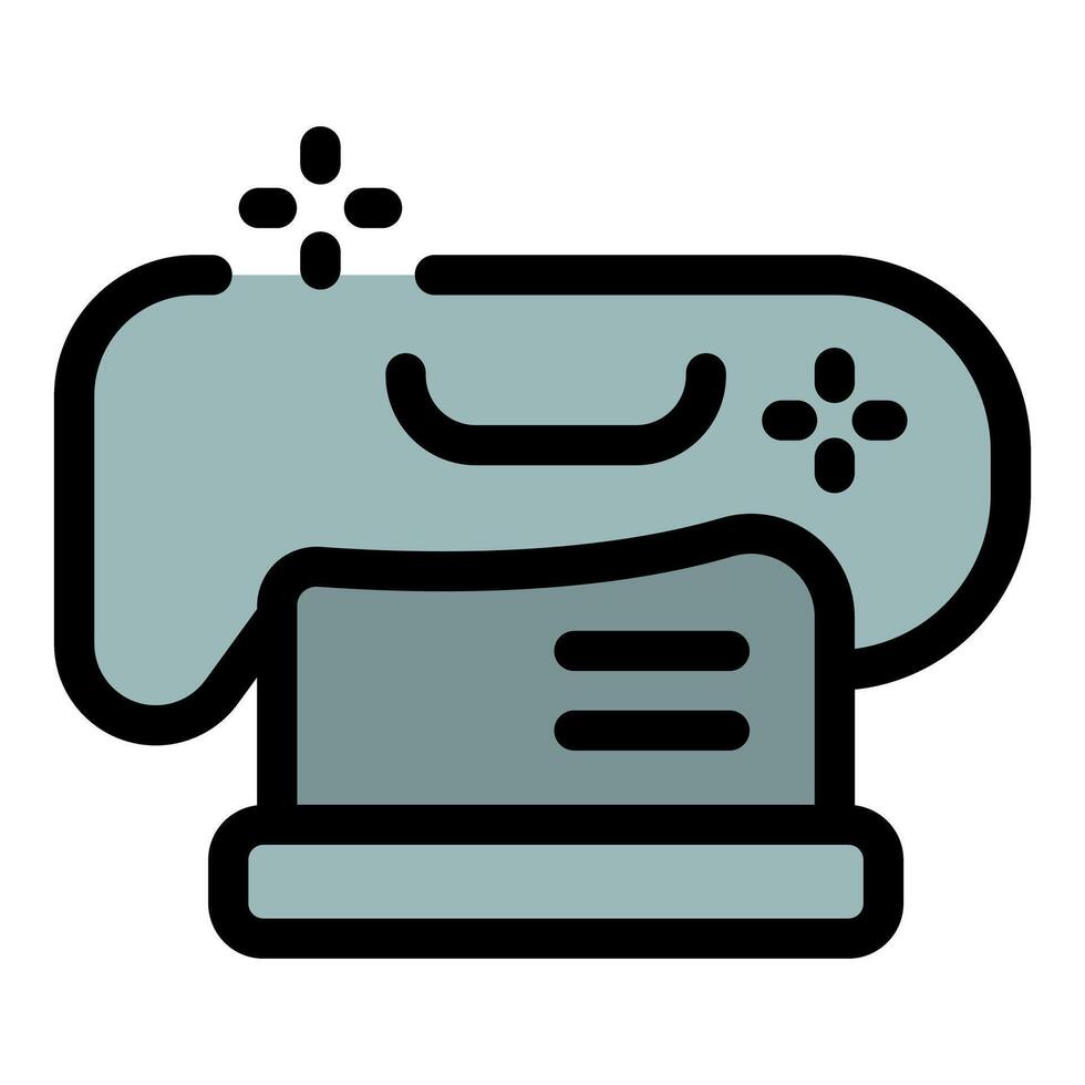 Gaming console streaming live, broadcasting gameplay online vector