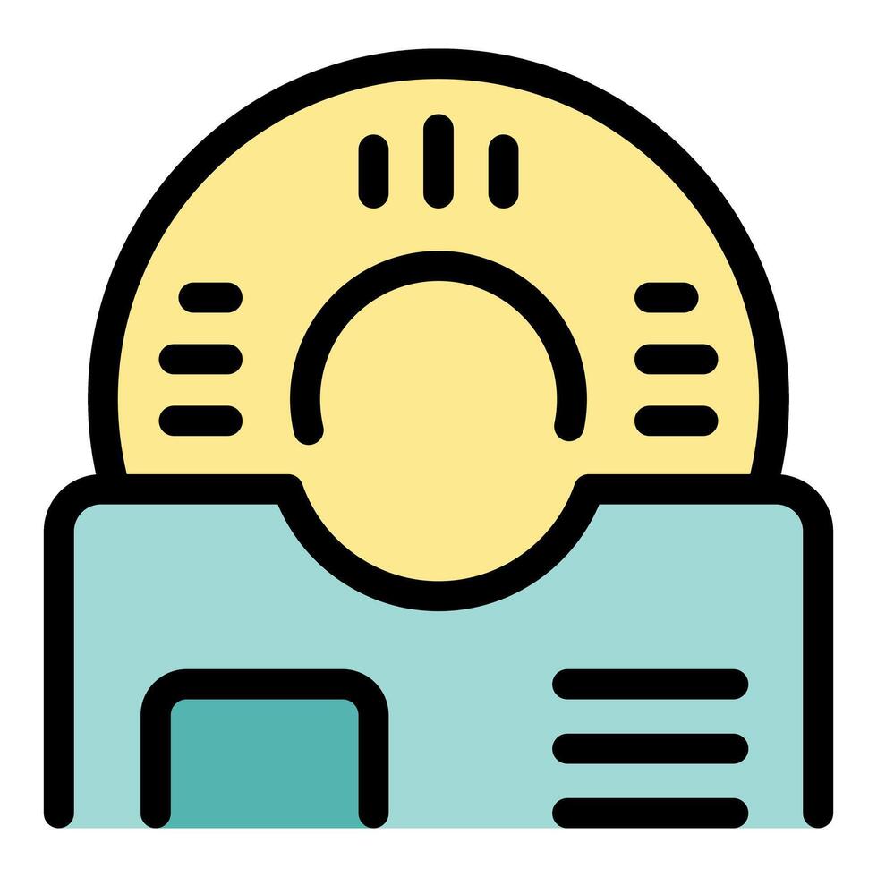 Saving files on floppy disk, retro data storage icon vector