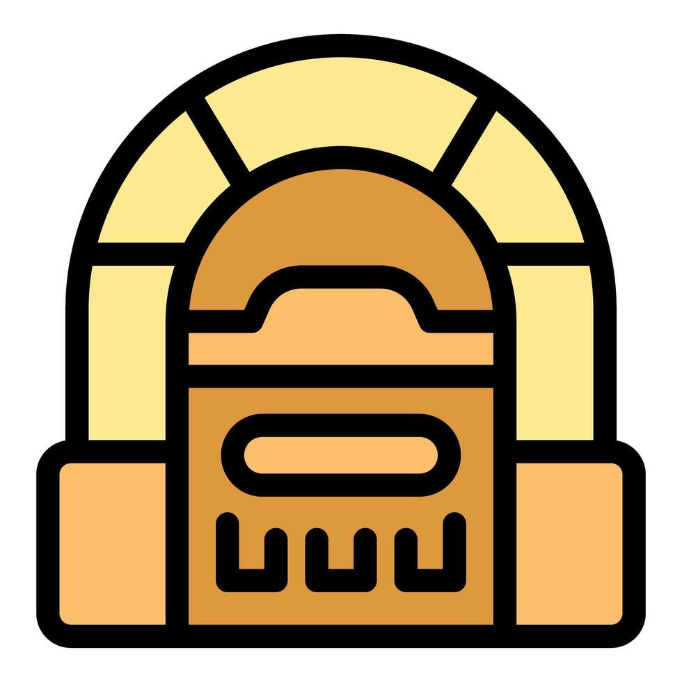Retro jukebox playing music, bringing back the golden age of sound vector