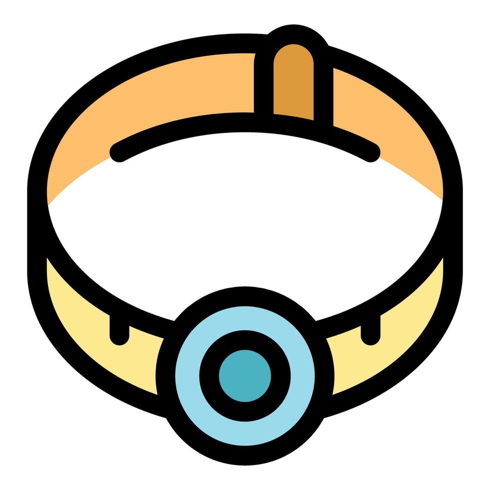 Headlamp flashlight providing illumination for outdoor activities and adventures vector