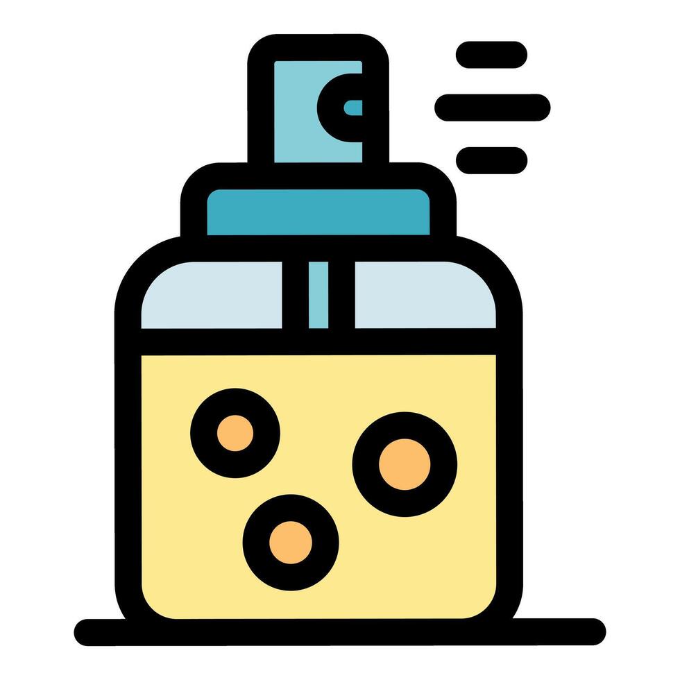 Spraying perfume bottle for fragrant luxury experience vector