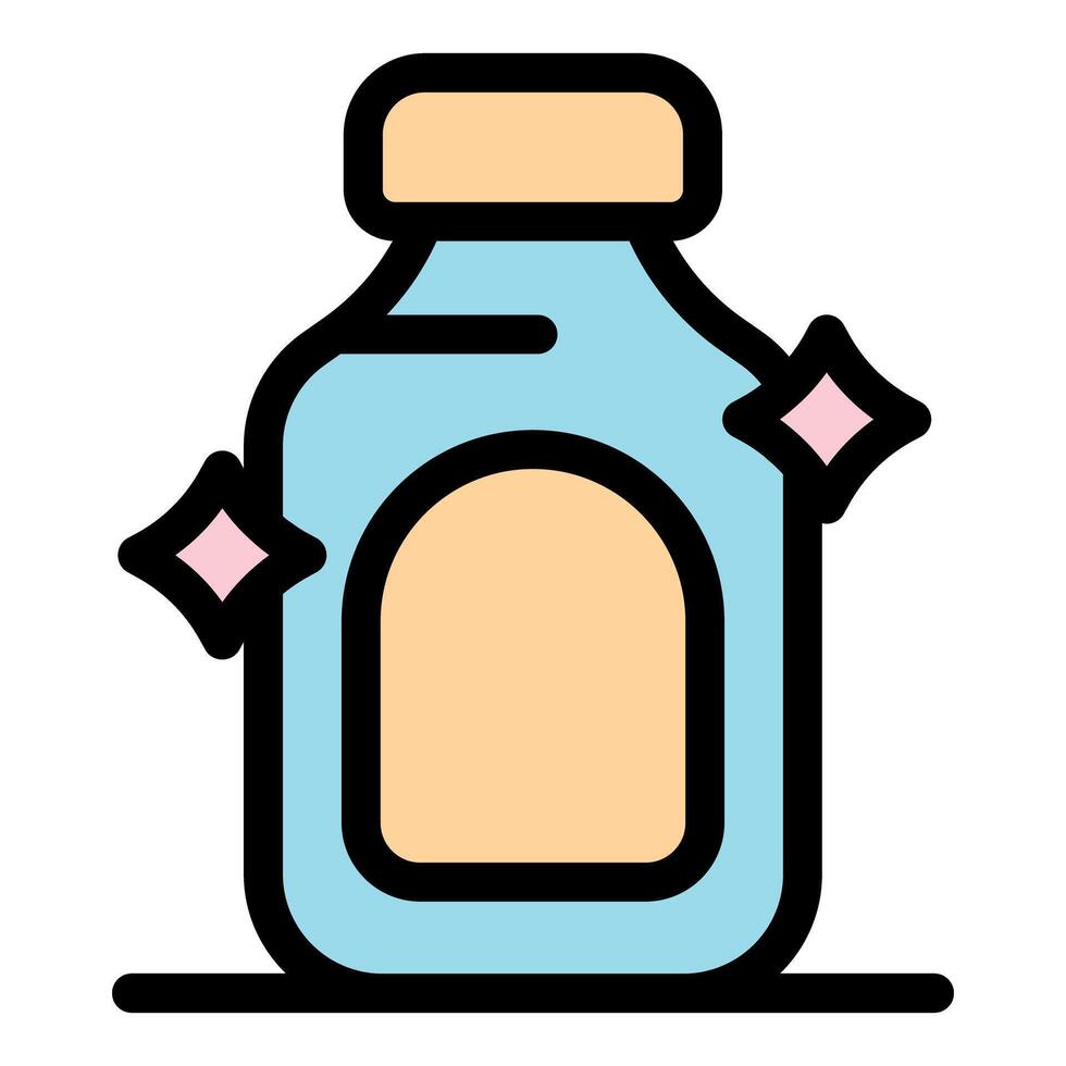 Sparkling clean detergent bottle promoting hygiene and purity vector