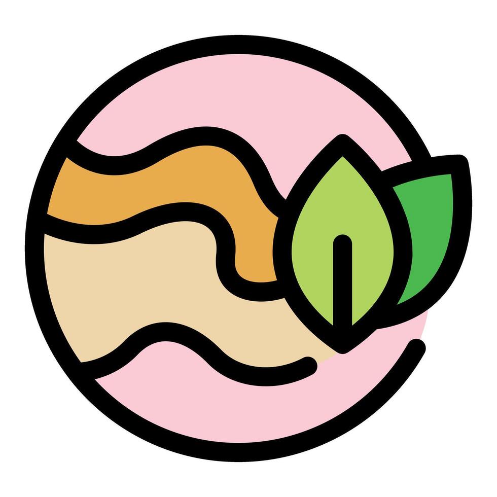 Green leaves growing on abstract earth representing environmental conservation vector