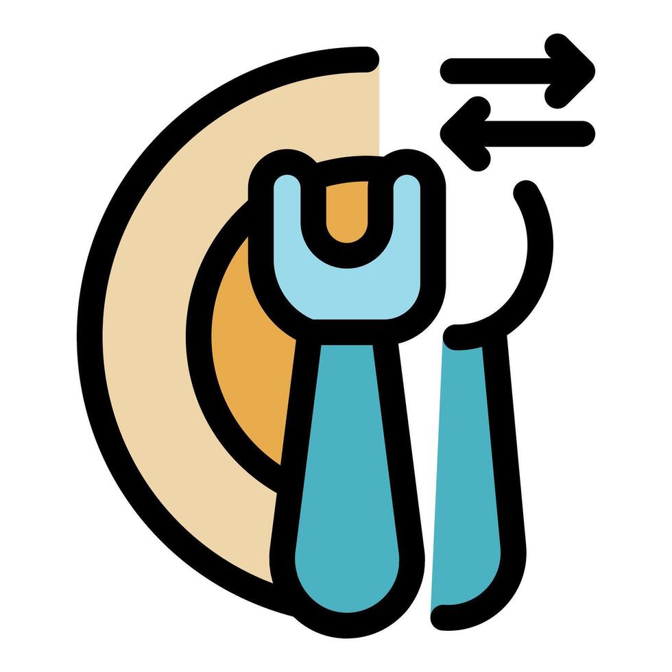 Intermittent fasting with empty plate, fork, and knife vector