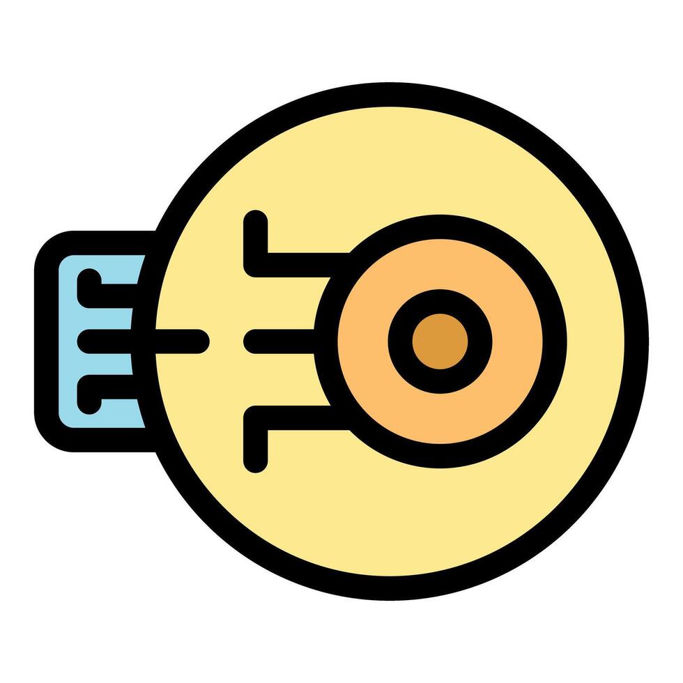 Smart lens transmitting data, innovative technology for enhanced vision vector