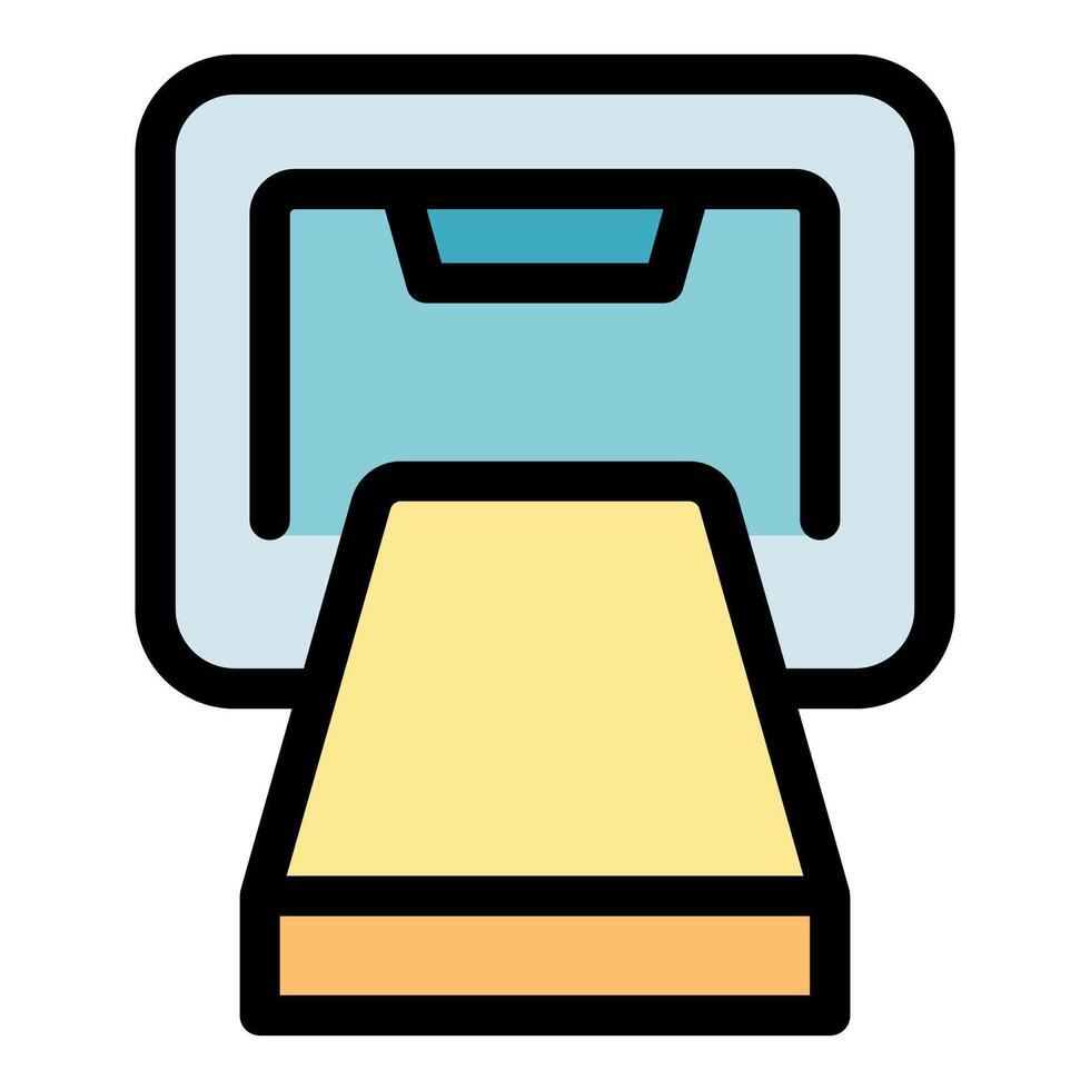 Atm cash machine dispending banknotes icon vector