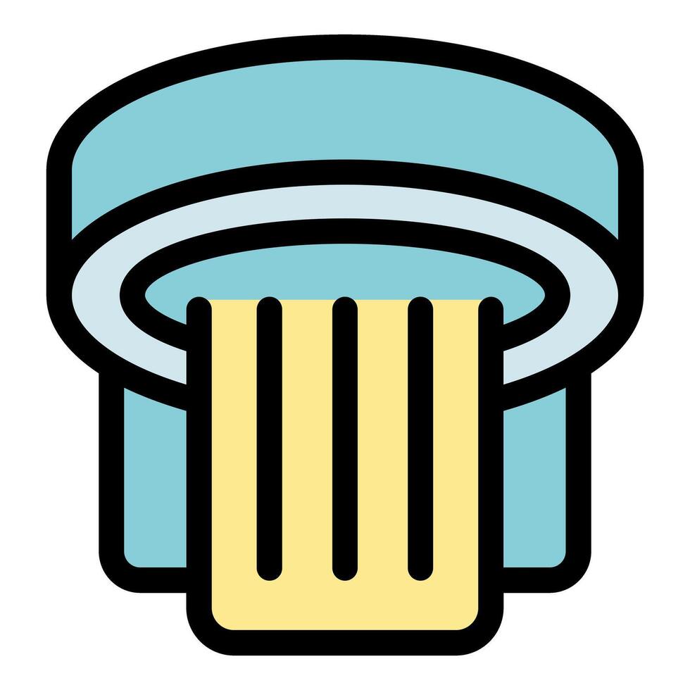 Atm distributing cash money withdraw simple icon vector