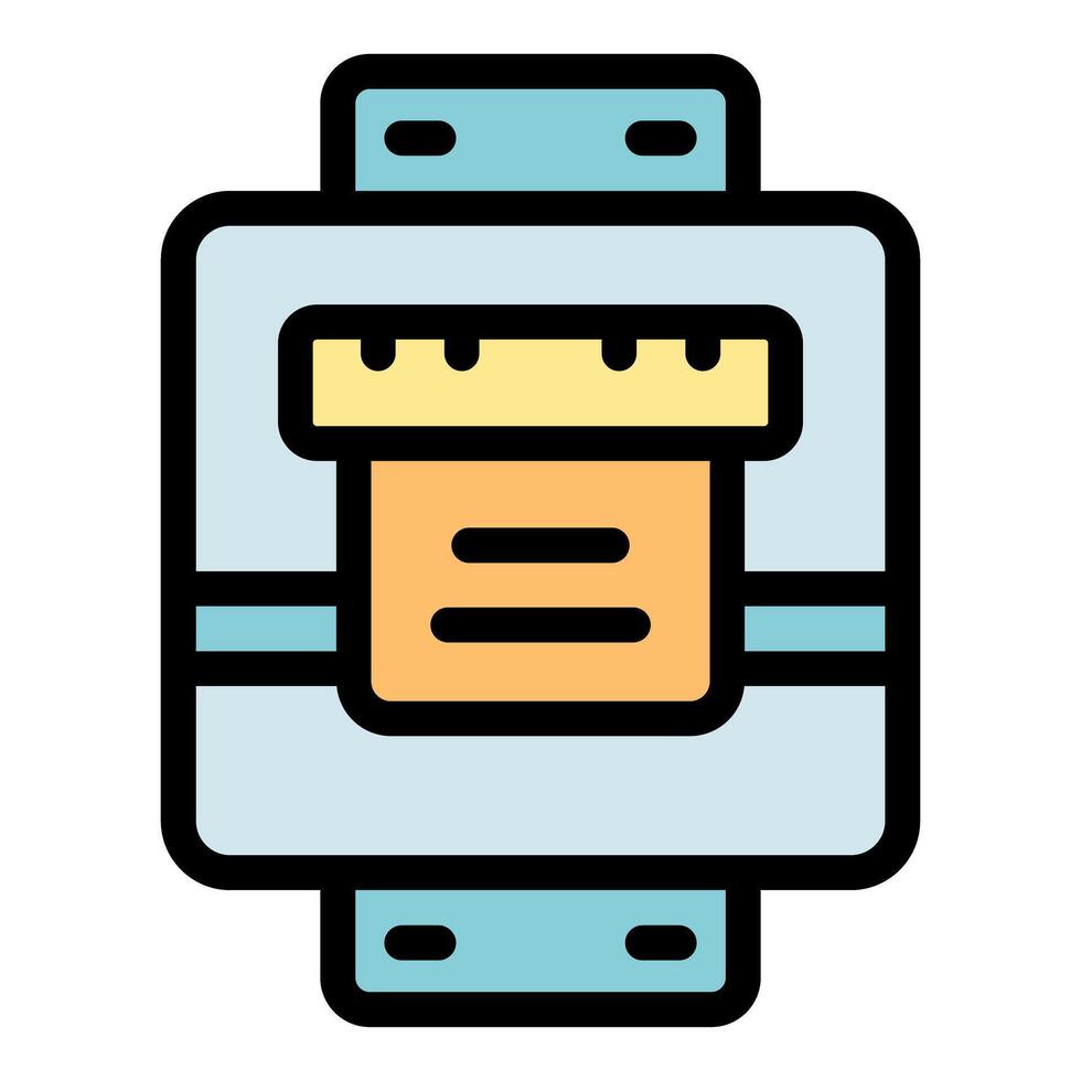 Electric meter measuring electricity consumption icon showing kilowatt usage vector