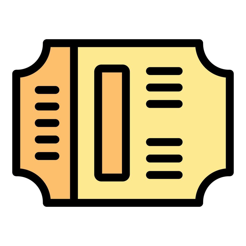 Retro ticket entry pass representing access and entertainment vector