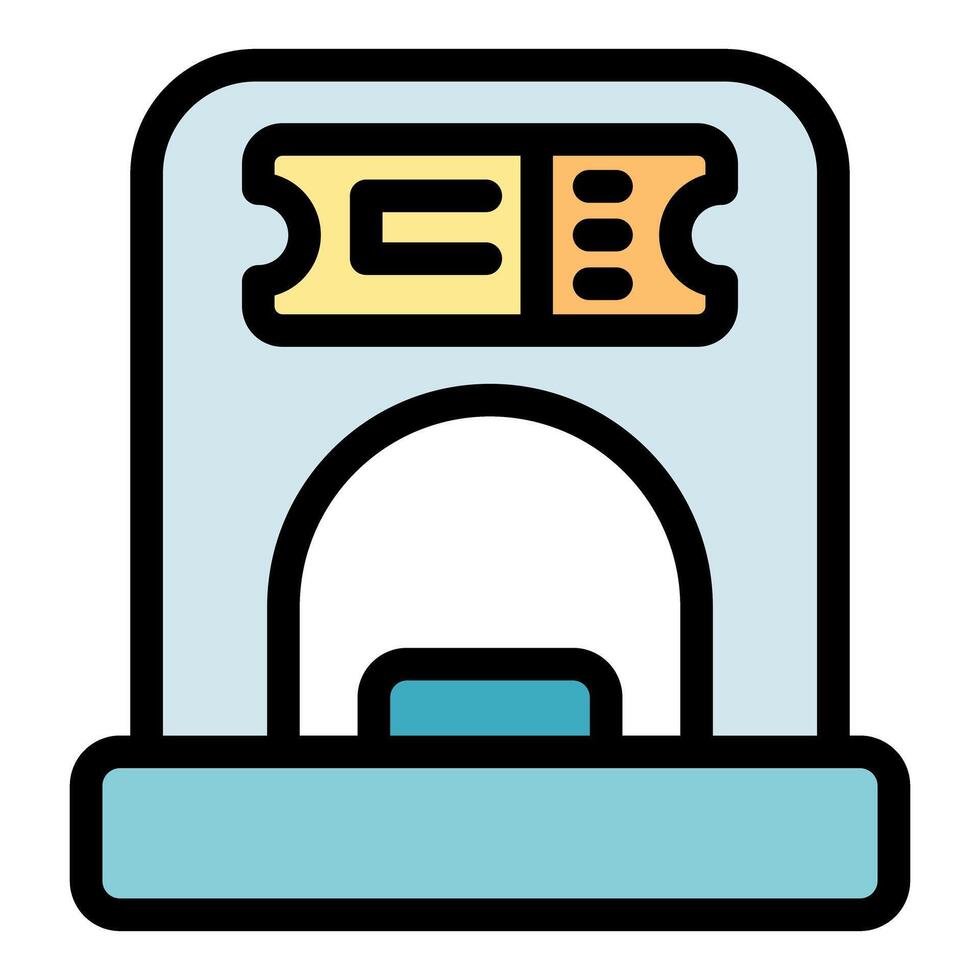 Ticket gate showing a valid ticket for access control vector