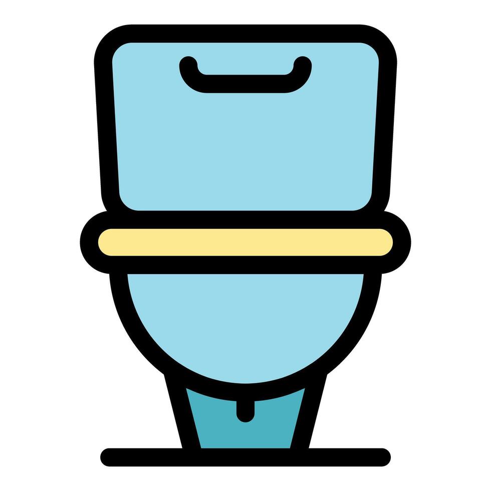Bio toilet icon showing modern composting methods for eco friendly waste management vector
