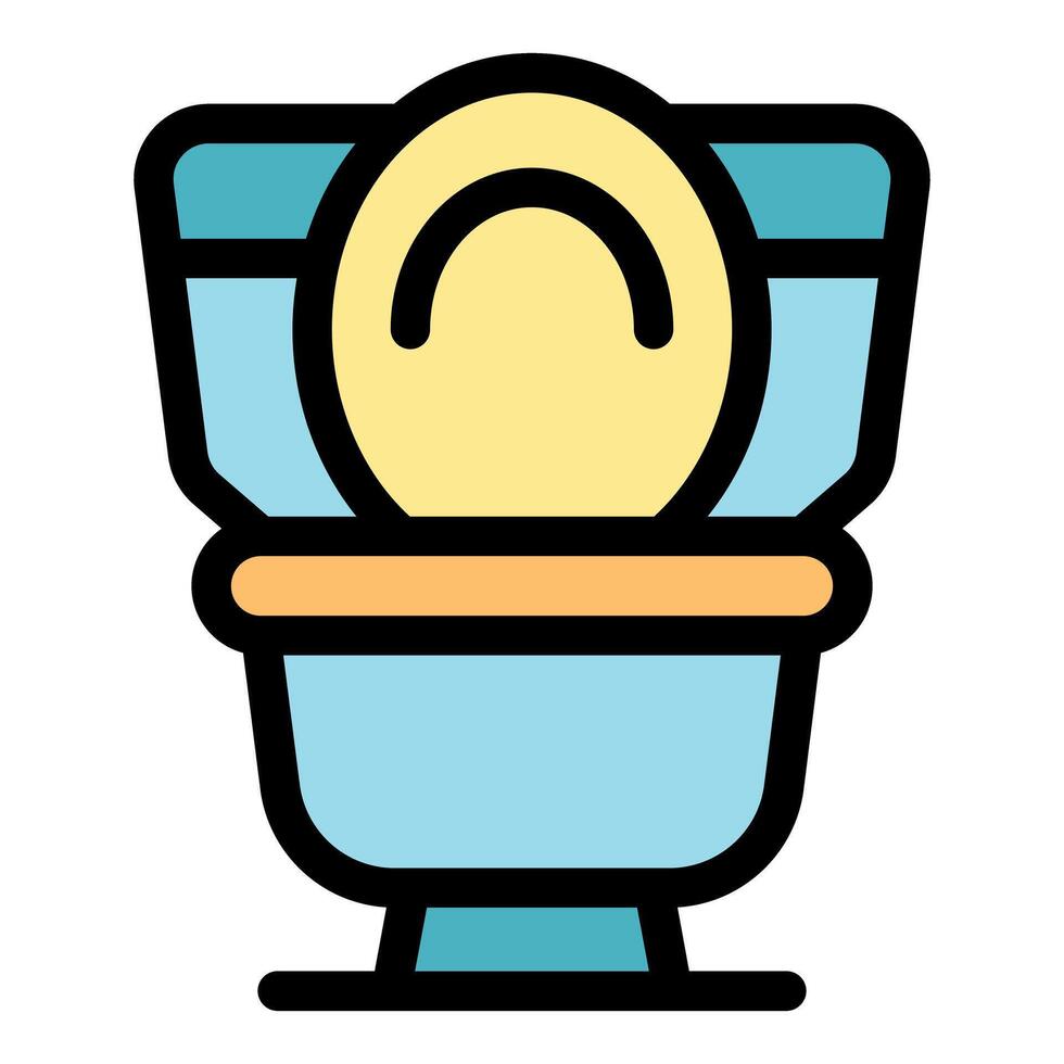 Bio toilet icon representing bathroom and wc vector