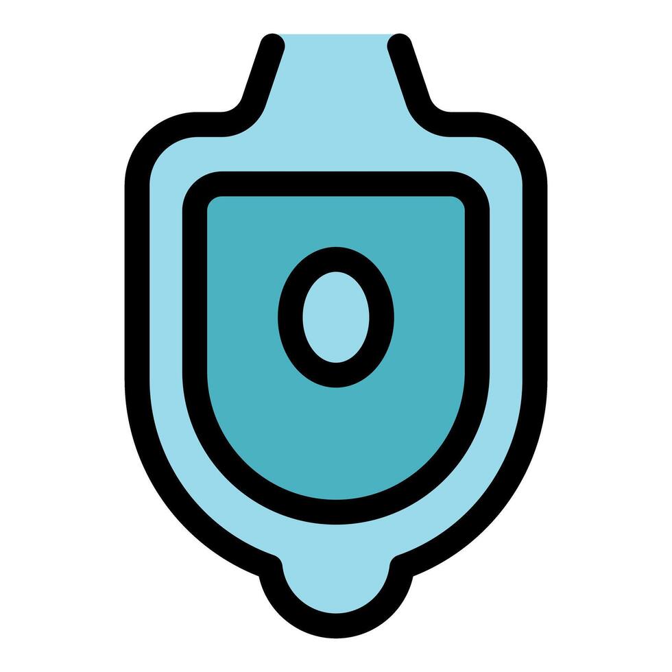 Urinal icon representing restroom facility for men, showing hygiene and public sanitation vector