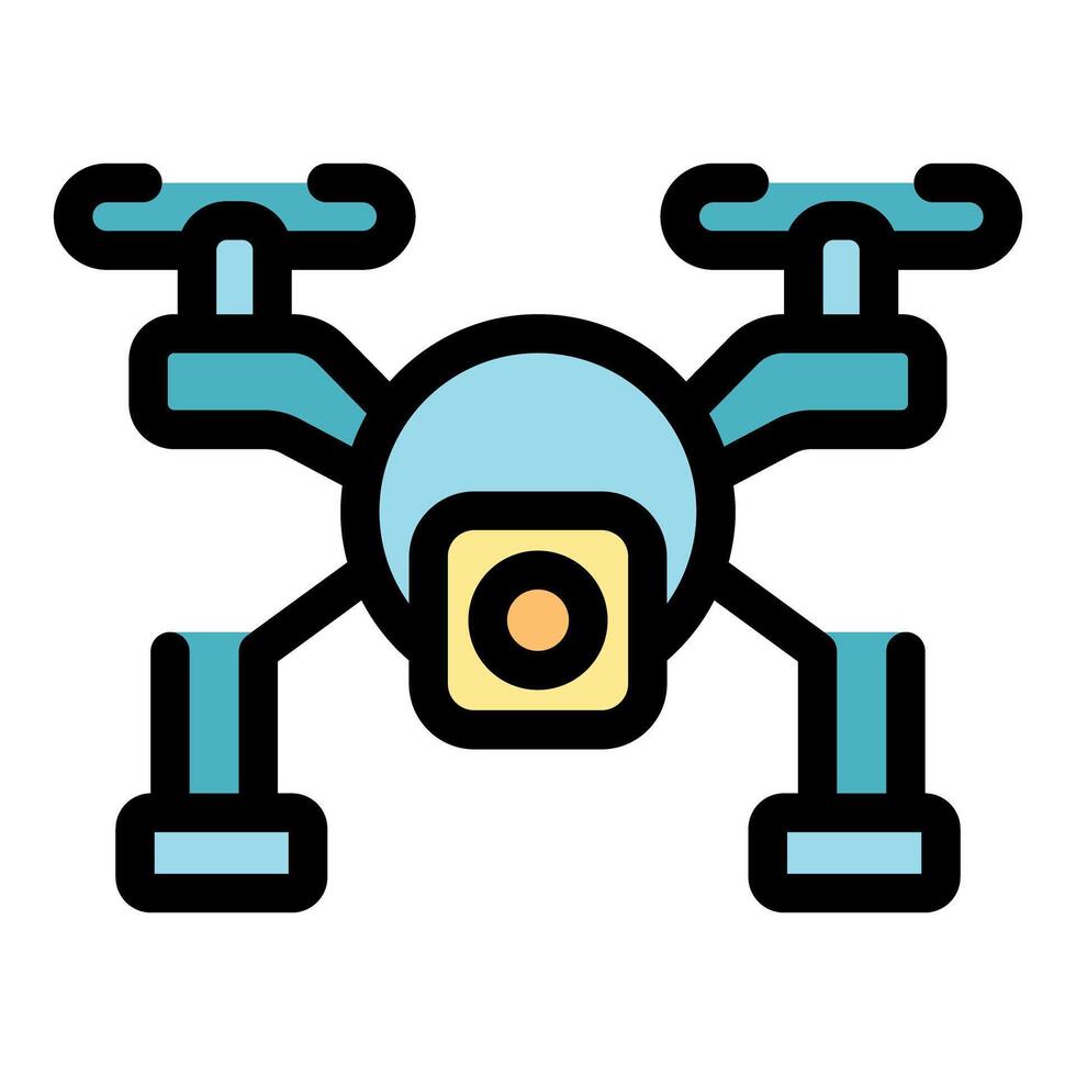 Modern drone capturing stunning aerial views vector