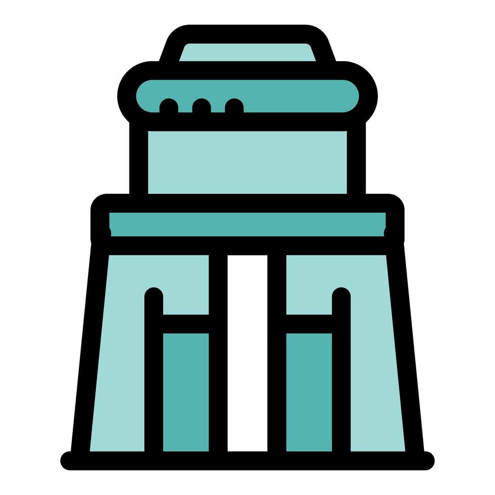 Mayan pyramid representing ancient mesoamerican civilization and culture vector