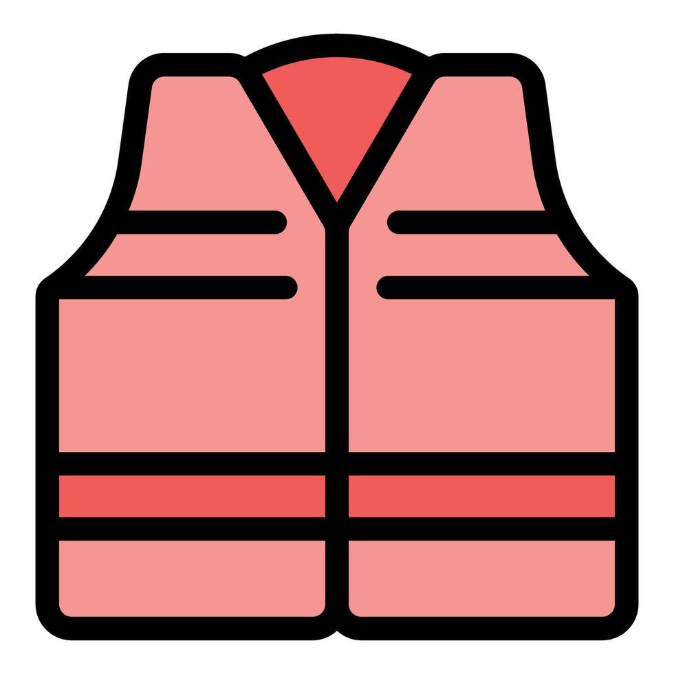 Pink safety vest ensuring worker protection in high risk environments vector