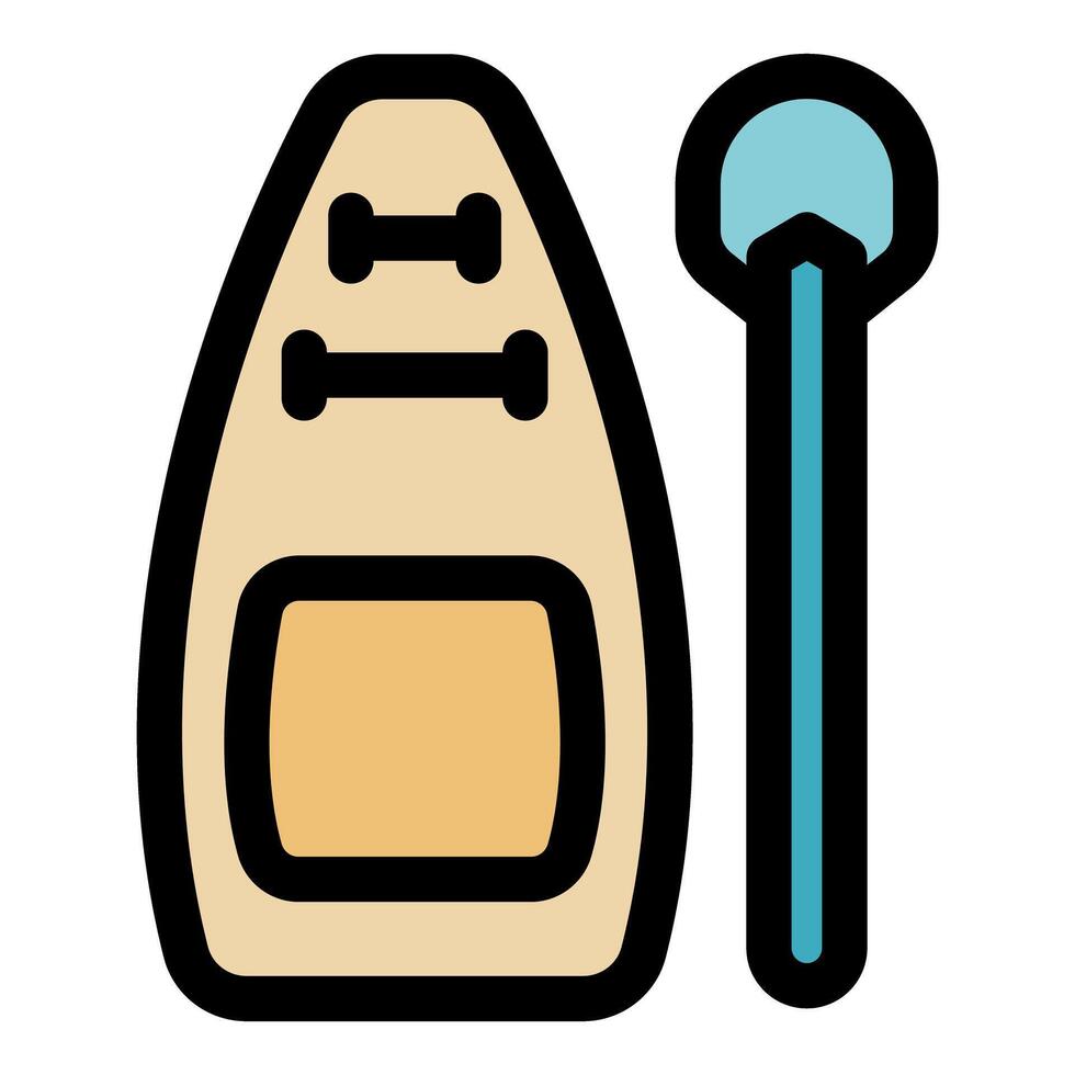 Kayak and paddle showing nautical adventure, extreme sports, and water activities vector