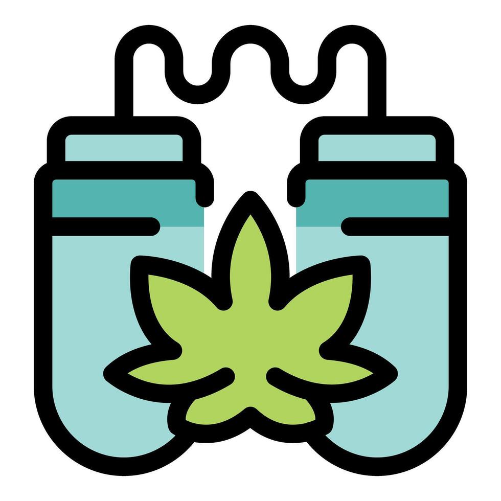 Cannabis extract obtaining using modern technology and equipment vector