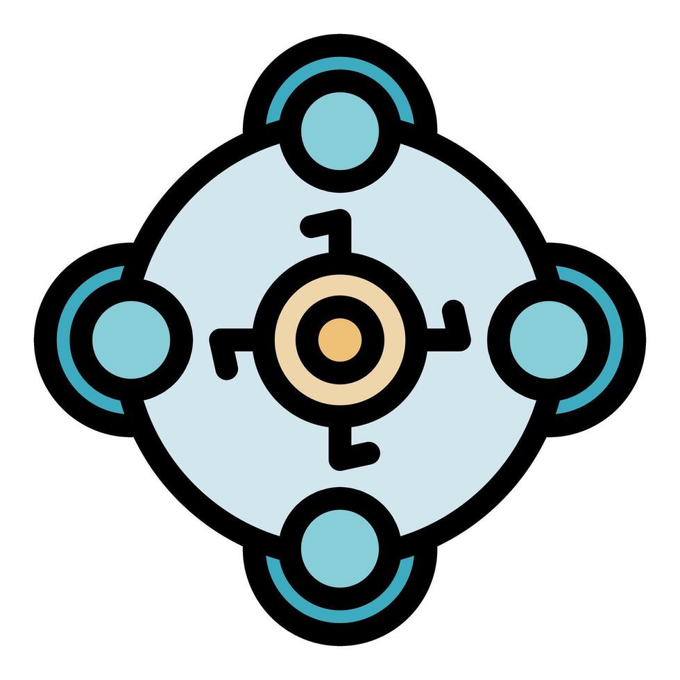 Teamwork collaboration icon representing synergy and collective effort vector
