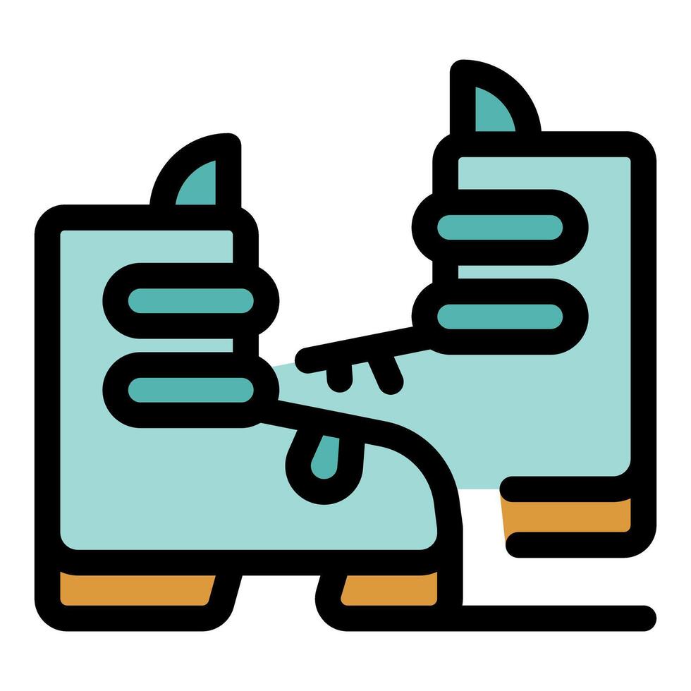 Hiking boots protecting feet during mountain exploration vector