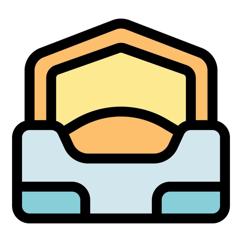 Archive box storing files and documents for easy organization vector