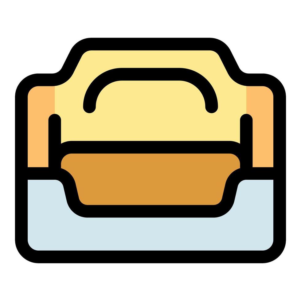 Cat litter box providing comfort and hygiene for feline friends vector