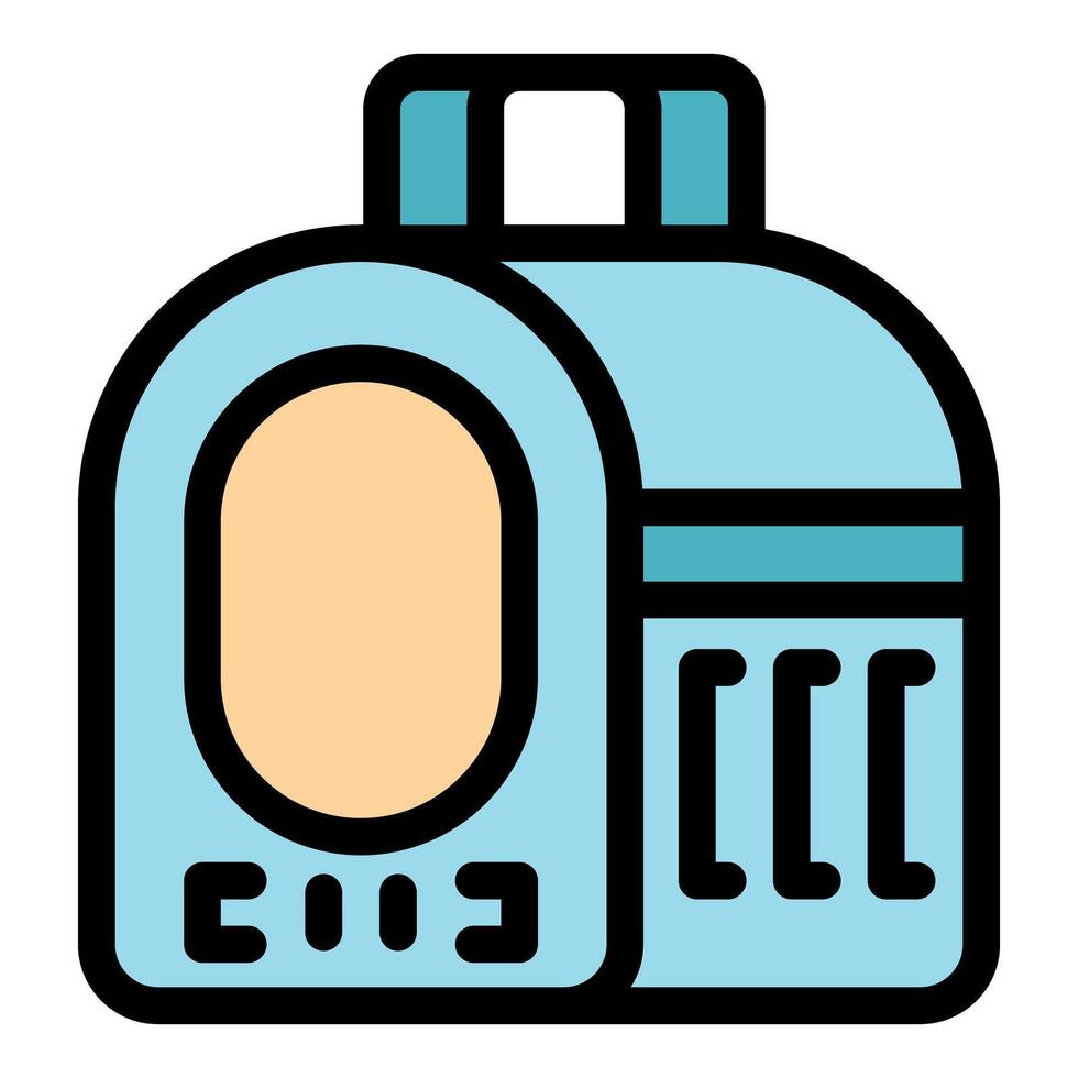 Portable pet carrier backpack ensuring safe and comfortable travel for small animals vector