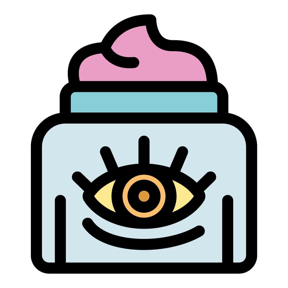 Eye cream moisturizing and protecting skin around eyes vector