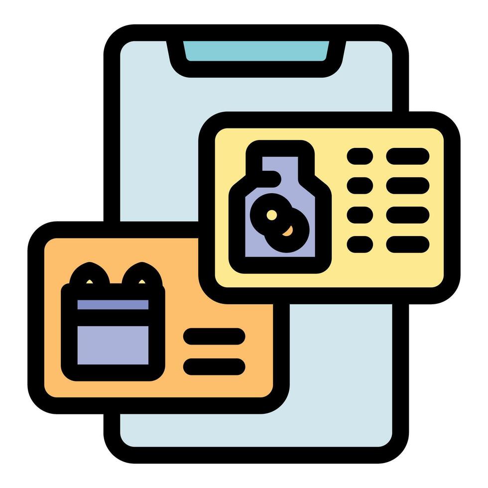 Online pharmacy store offering medicine delivery through mobile app vector