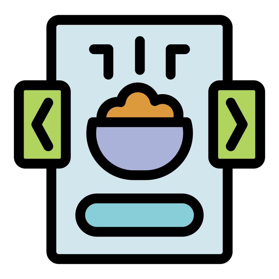Online culinary tips, exploring food recipes with interactive navigation vector