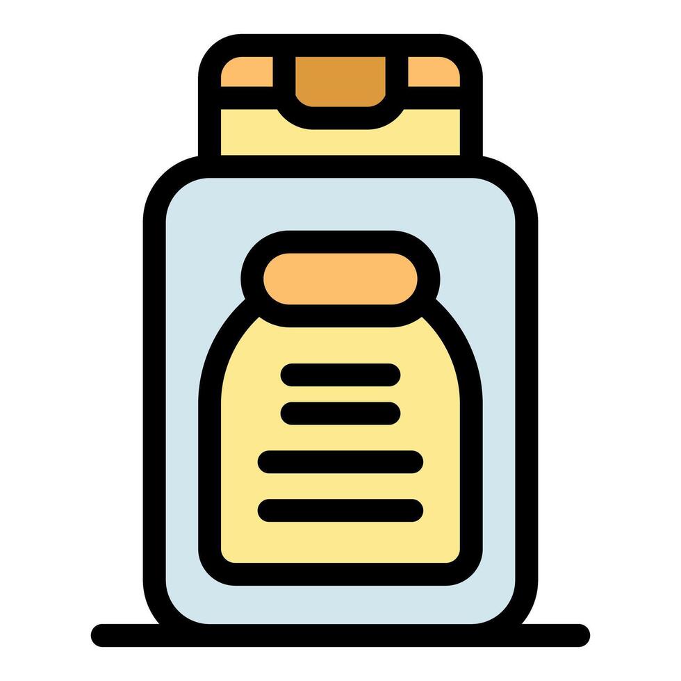 Shampoo or shower gel plastic bottle with blank label for mockup design vector