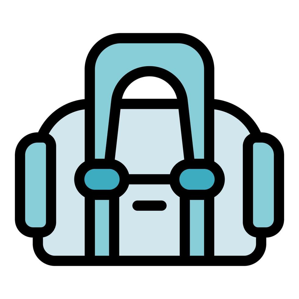 Carry on bag offering convenient travel storage solution vector
