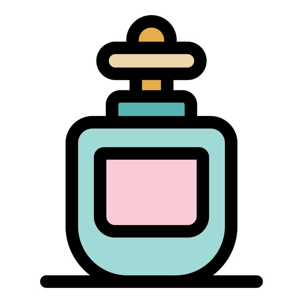 Perfume bottle icon representing fragrance and luxury scent vector