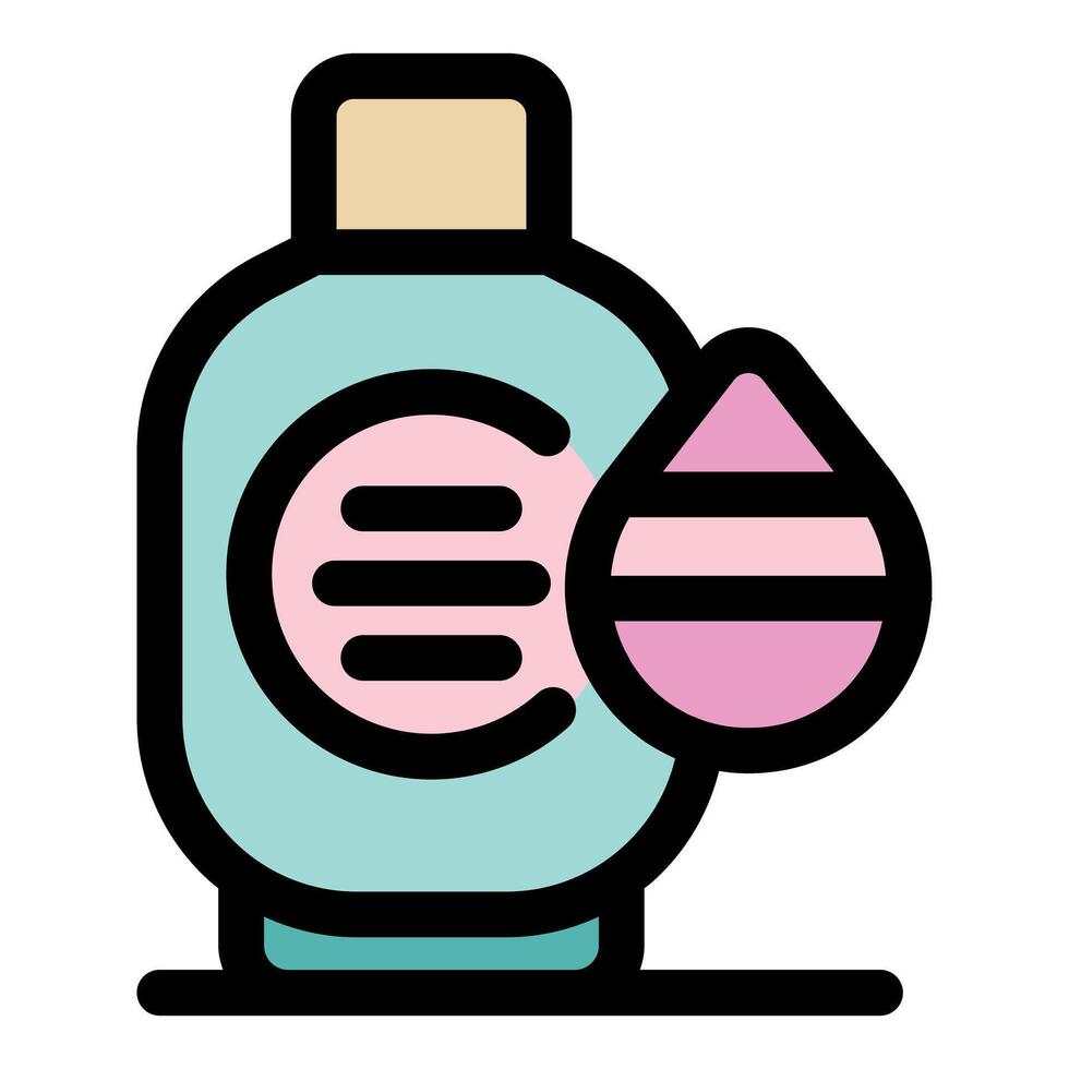 Cosmetic product representing beauty and skincare routine vector