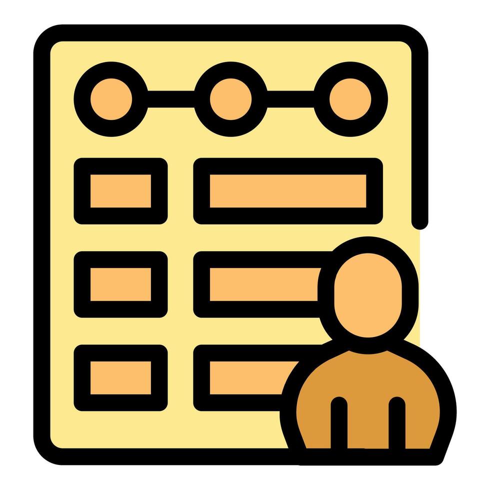 Project management with planning and a manager following progress vector