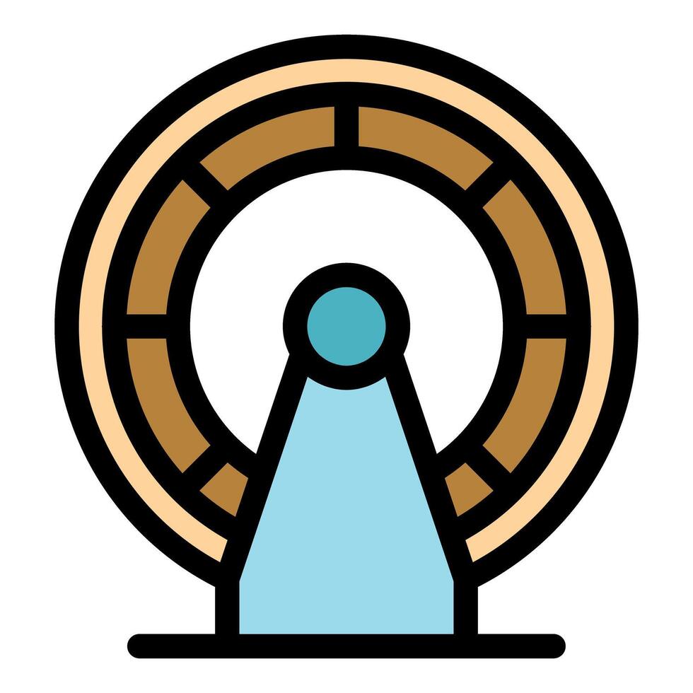 Hamster wheel rotating for pet exercise and entertainment vector