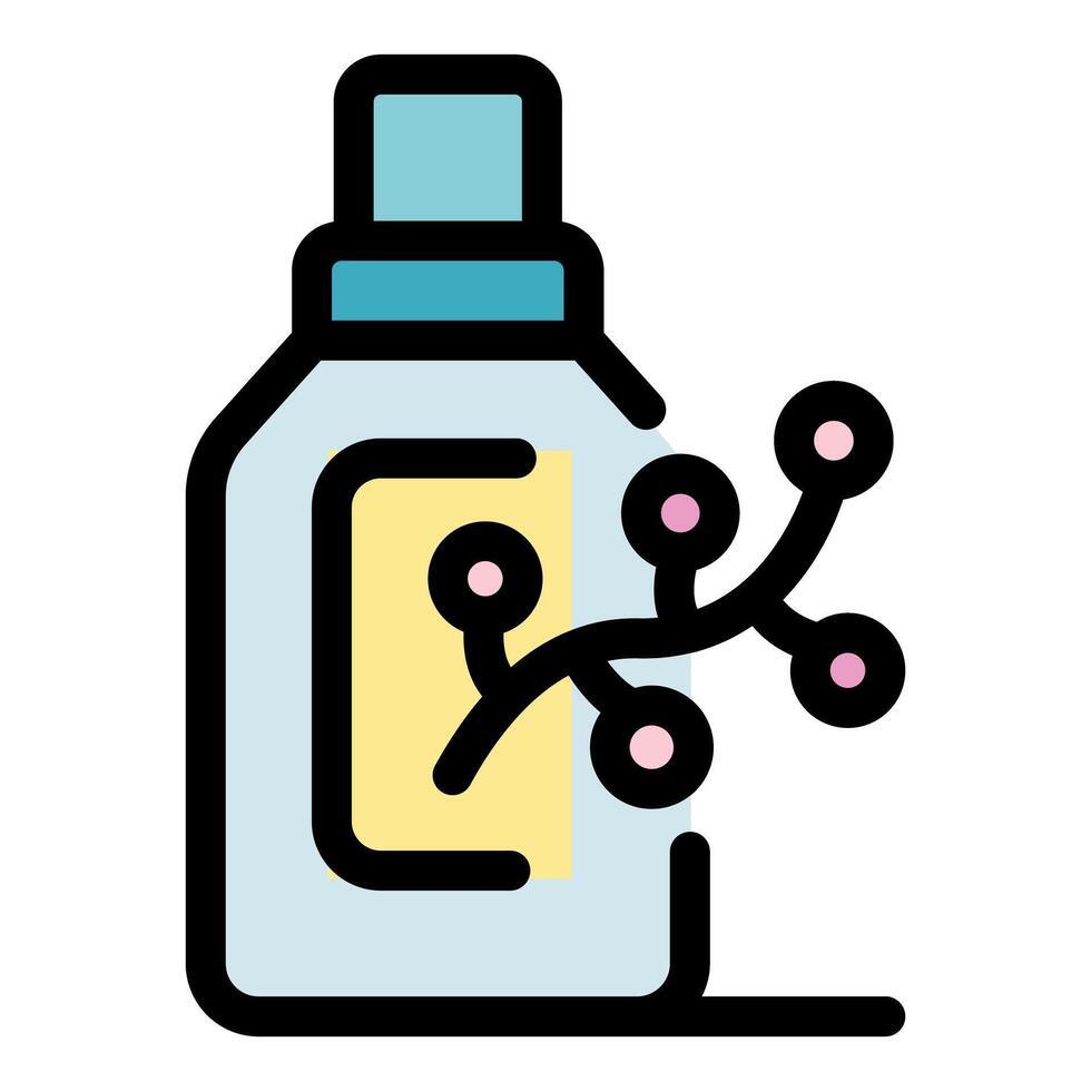 Herbal perfume representing natural fragrance and aromatherapy vector