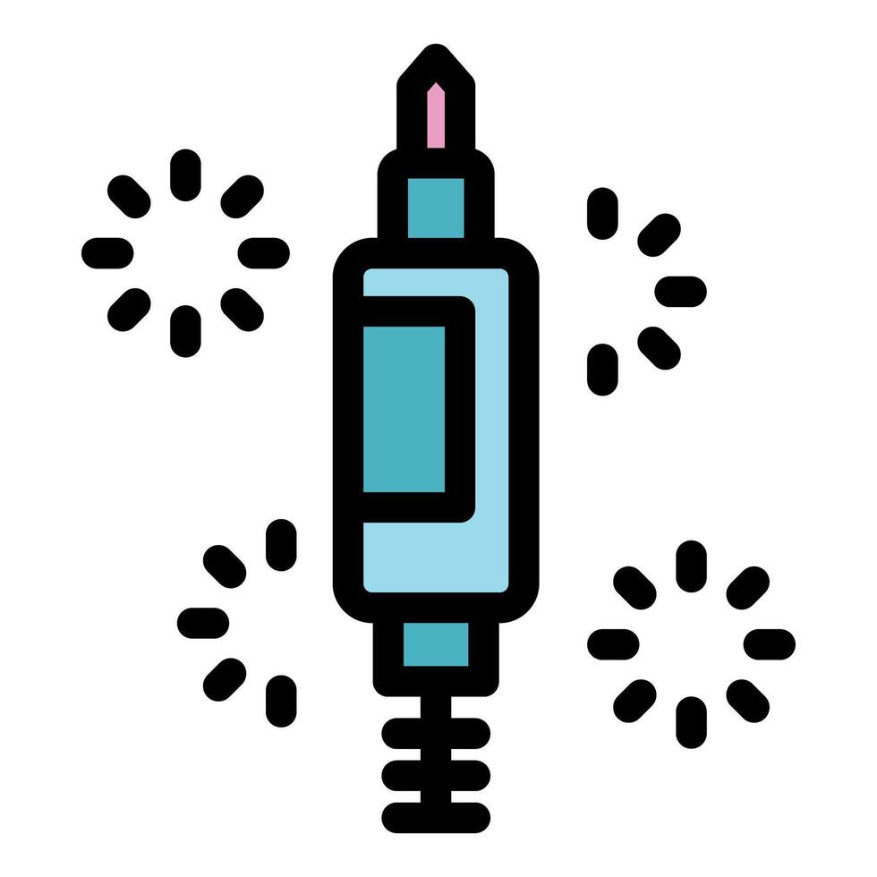 Vape pen emitting vapor clouds resembling fireworks, modern vaping device vector