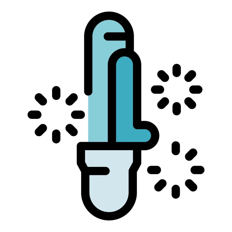 Uv lamp emitting ultraviolet light and disinfecting surfaces vector