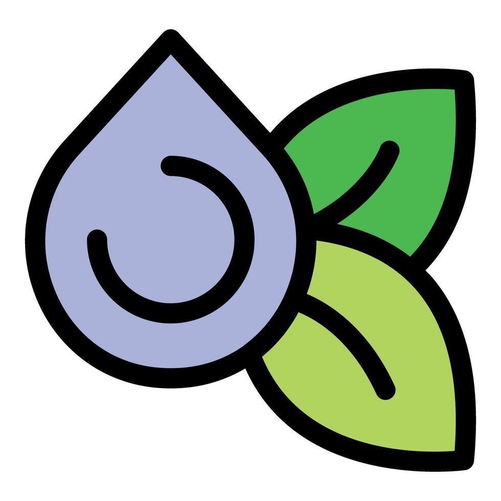 Water drop and green leaves promoting environmental conservation vector