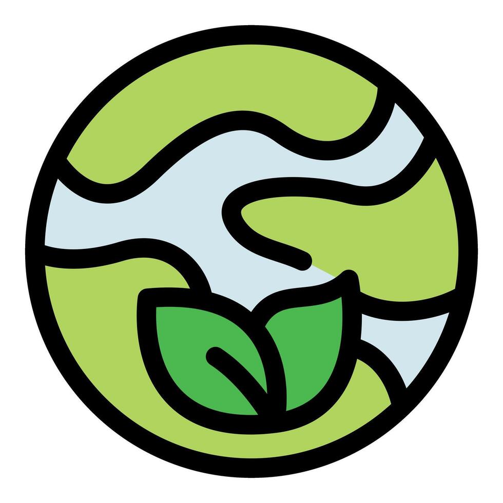 Green leaves surrounding planet earth promoting environmental conservation vector