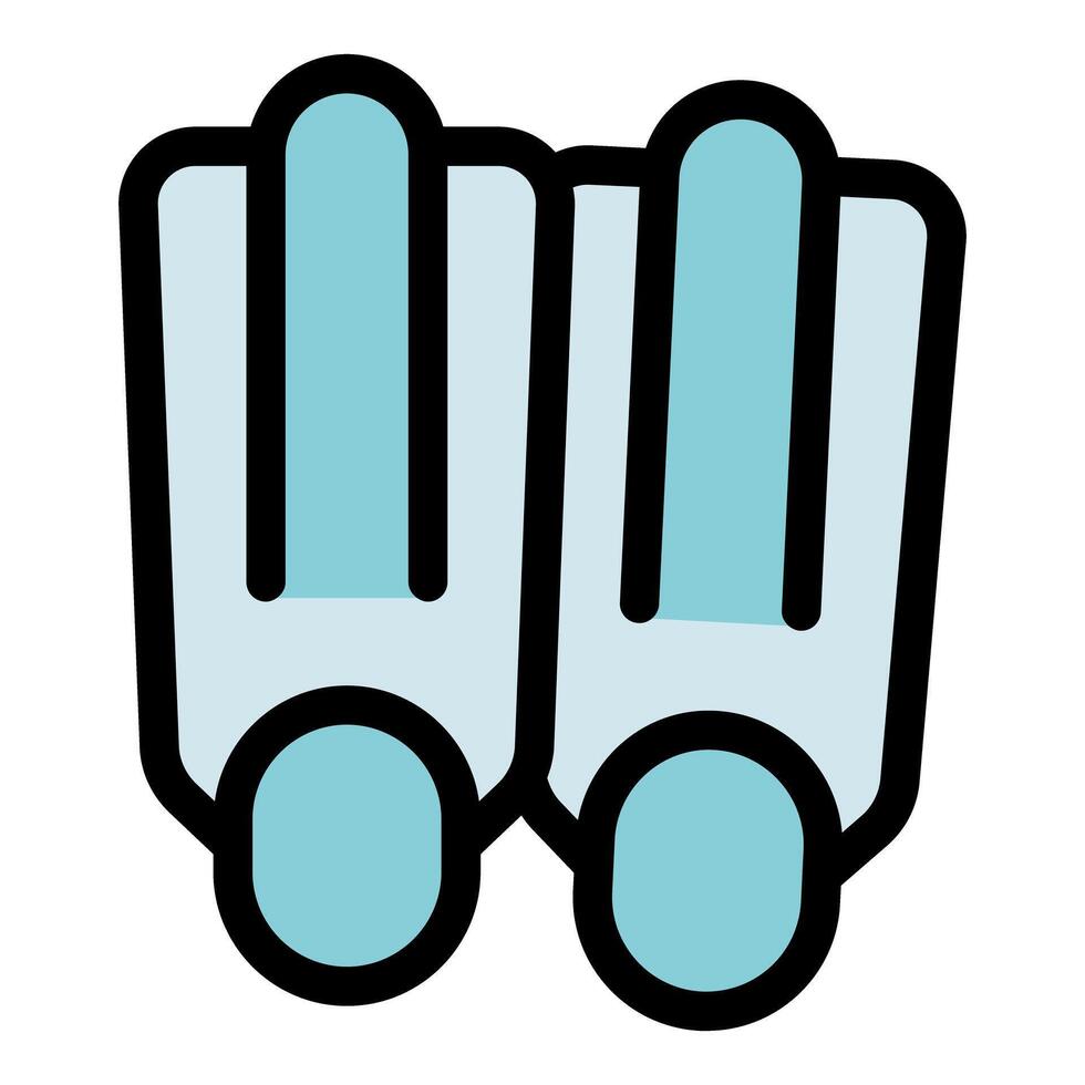 Diving fins for underwater exploration and snorkeling adventures vector
