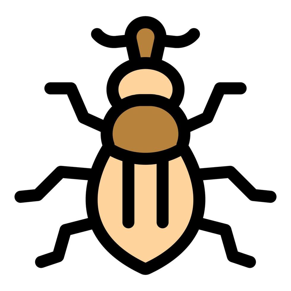 Bark beetle icon showing pest and infestation vector