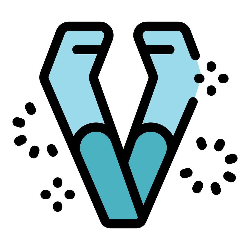 Chemical reaction creating sparkling bubbles in test tubes forming a v shape vector