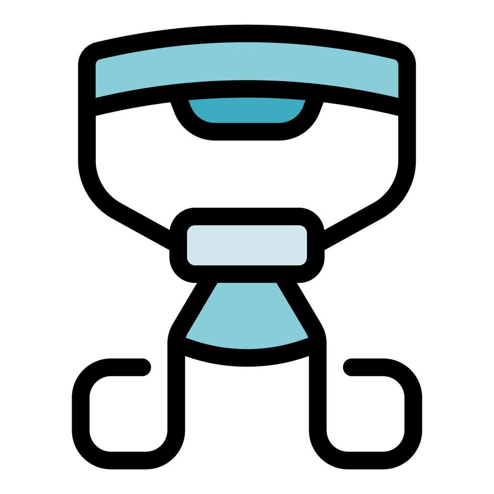 Vr headset connecting to virtual reality experience vector