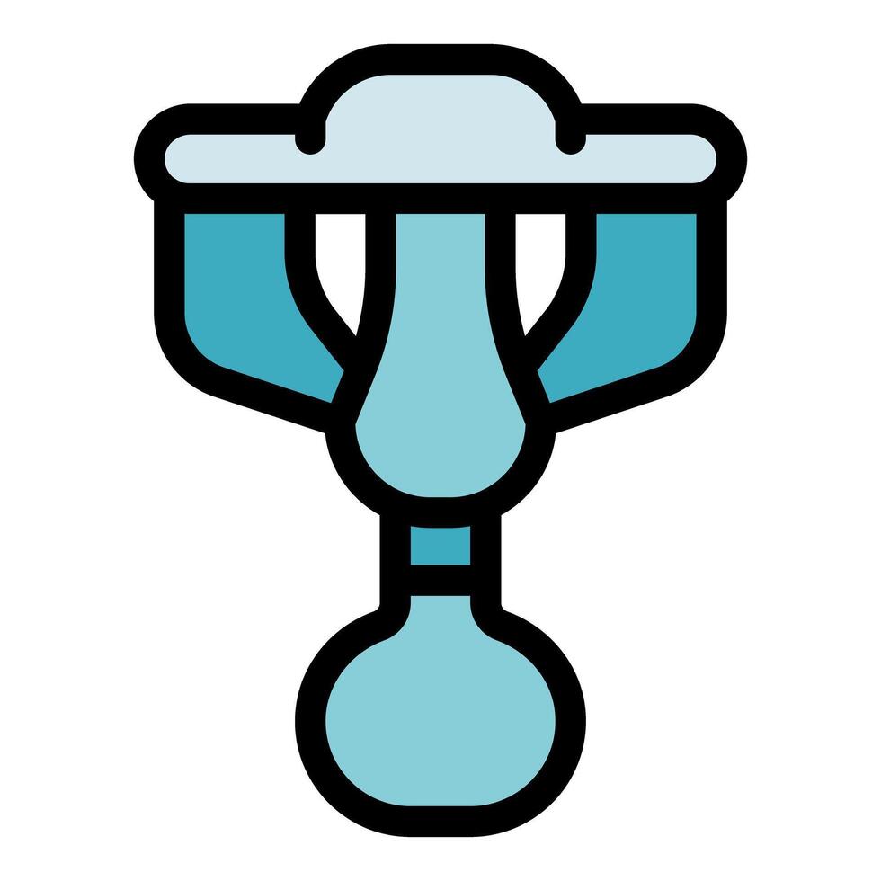 Plumbing fixture icon representing water conservation and efficiency vector